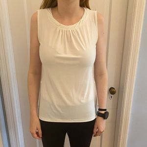 Tahari S Off-White Professional Tank